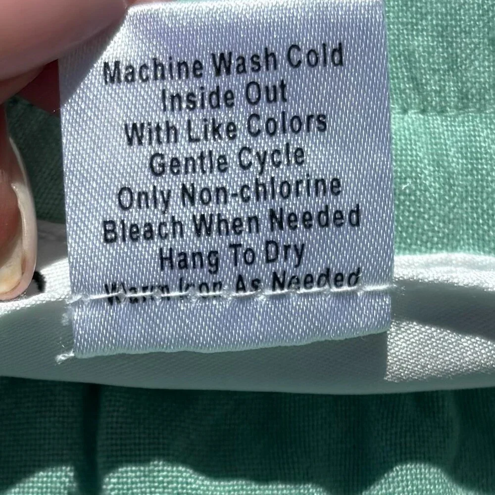 Serengeti Tiered Embroidered Midi Skirt Aqua Mint Boho Elastic Waist Rayon M